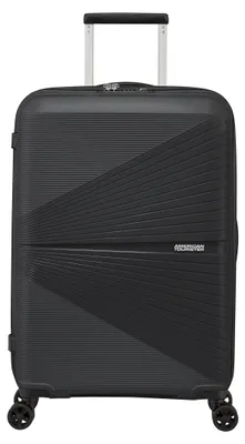 Obrázok produktu pre American Tourister AIRCONIC, S kolieskami, Čierna, Stredná, 4 koleso/kolesá, S kolieskami, 360°