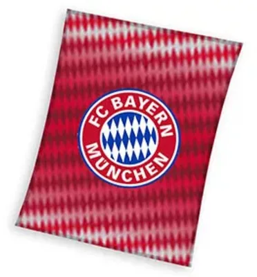 Produktbild von FC Bayern München Korallen-Fleecedecke 130 x 170 cm, 240 dickes