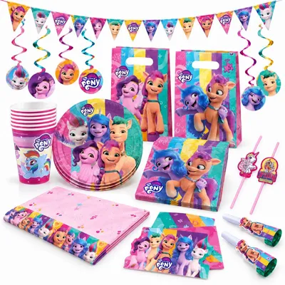 Produktbild von XL Partyset My Little Pony zum Kindergeburtstag Deko Geburtstag