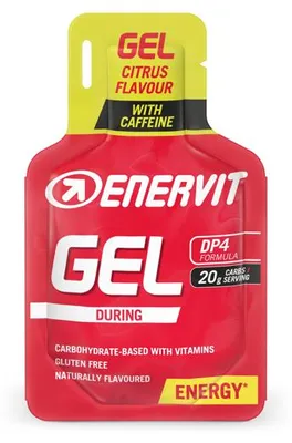 Produktbild von Enervit Gel mit Koffein, Zitrusgeschmack, 25 ml