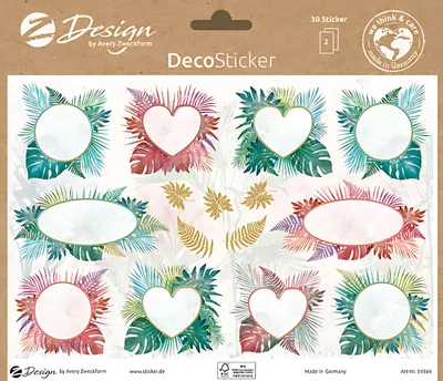 Produktbild von Avery 54564Z, Papier, Mehrfarbig, Matte, Entfernbar
