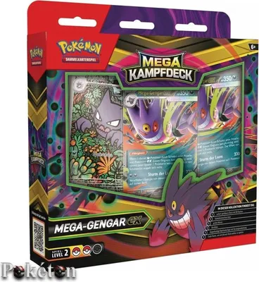 Zdjęcie produktu dla Pokémon Mega Battle Deck Mega Gengar-ex (1 natychmiast grywalna talia z 60 kartami)