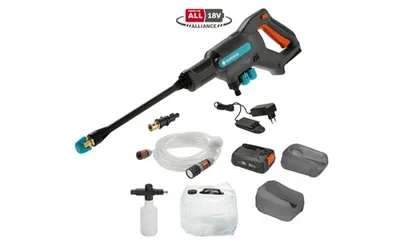 Obrázok produktu pre GARDENA akumulátorový vysokotlakový čistič AquaClean vrátane akumulátora a nabíjačky