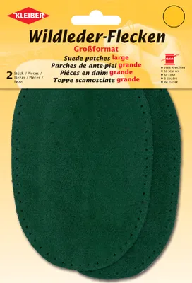 Image de KLEIBER 85508 KLEIBER Taches à coudre en daim, 100 x 125 mm, vert