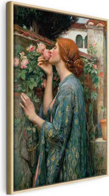 Produktbild von Italienischer Leinwand Leinwandbild - The Soul of the Rose 60x90 cm Reproduktionen l-E-10012-b-a