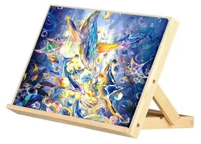 Zdjęcie produktu dla Sztaluga stołowa drewniana regulowana do rysowania dla artysty 33X23 cm