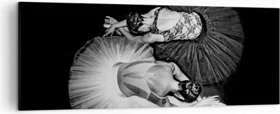 Produktbild von Bild auf Leinwand - Leinwandbild - Einteilig - Ballerinas Ballett Tanz - 140x50cm - Wand Bild - Wanddeko - Wandbilder - Leinwanddruck - Bilder - Wanddekoration - Leinwand bilder - AB140x50-5050