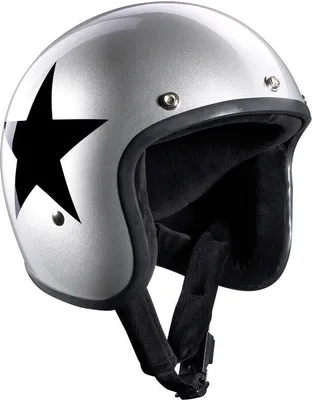 Image de Casque jet Bandit Jet Star Silver, argent/noir, S  (55/56)