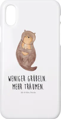 Produktbild von Mr. & Mrs. Panda Iphone 10 Handyhülle Otter Muschel - Weiß - Geschenk, Positiv, Hülle, Seeotter, Grübeln, Träumen, Büro, X, Optimistisch, Handy, Cover