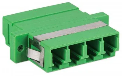 Produktbild von Intellinet LC/APC 4-Kern Singlemode-Adapter, Grün, 760591