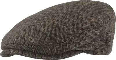 Hut-Breiter leichte Flatcap im Fischgrät-Muster in grau