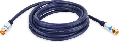 Image de CÂBLE D'ANTENNE AVEC CONNECTEUR F - TV SAT PREMIUM VITALCO CÂBLE D'ANTENNE AVEC CONNECTEUR F - TV SAT PREMIUM VITALCO 1,0 m (AK60-1/L1)