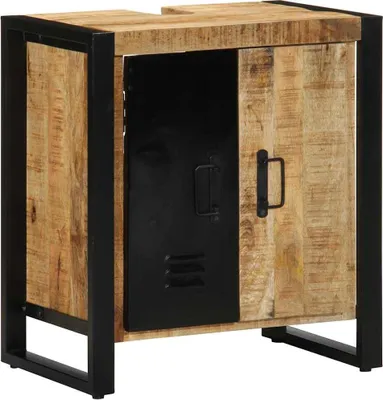 Produktbild von Badezimmerschrank Braun 55 x 35 x 60 cm Massivholz Mango