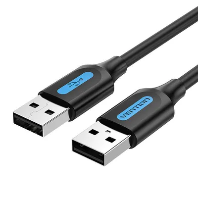 Produktbild von Vention COJBG, 1,5 m, USB A, USB A, USB 2.0, 0,48 Gbit/s, Schwarz