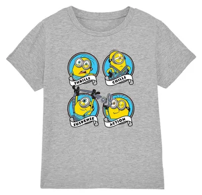 Obrázek produktu pro Tričko s motivem Minionů, kolekce "Film Crew", pro děti, model TV38833 (velikost 104), barva: sportovní světlá šedá