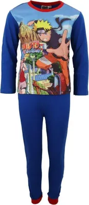 Produktbild von Anime Naruto Shippuden Kinder Schlafanzug Pyjama – Hellblau / 116