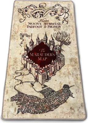 Zdjęcie produktu dla Groovy Harry Potter dywan Marauders Mapa 76 x 133 cm GRV92868