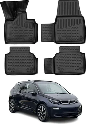 Zdjęcie produktu dla 2013-2023 BMW i3 I01 Dywaniki podłogowe TPE czarne 4 szt