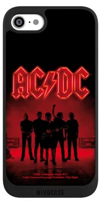 Produktbild von NIVOCASE Handyhülle für Apple iPhone SE (2020)  Hülle NIVOpure Case Schwarz ACDC Band Offizielles Lizenzprodukt