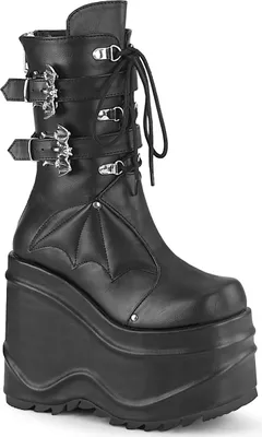 Produktbild von WAVE-150 Damen Boots von DemoniaCult, Schwarz  , EU 37, US 7