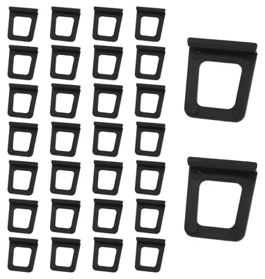 Productafbeelding van 50 Stuks Raamscherm Treklipjes, zwart