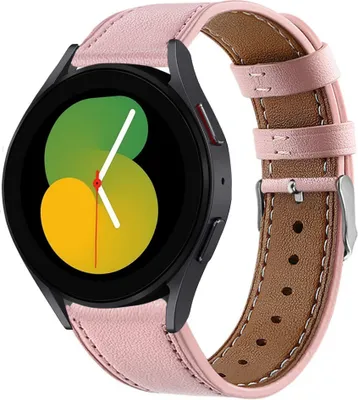 Produktbild von Strap-it Samsung Galaxy Watch 5 - 40mm Lederarmband (Rosa)
