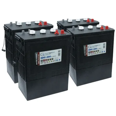 Zdjęcie produktu dla 4x Q-Batteries 6DC-390 6V 390Ah Deep Cycle Traktionsbatterie