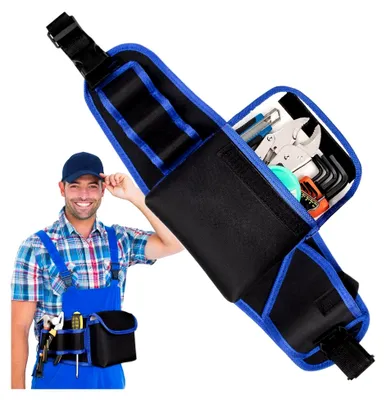 Produktbild von Kleiner, verstellbarer und wasserdichter Werkzeuggürtel für Elektriker, Mechaniker, Bauarbeiter und Gartenarbeiten