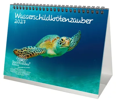 Produktbild von Wasserschildkrötenzauber DIN A5 Tischkalender 2027 - Seelenzauber
