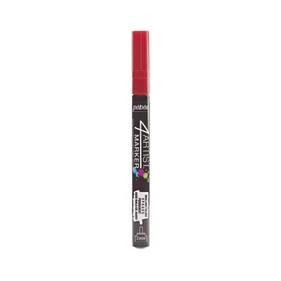 Image de Marqueur couleur à l'huile Pebeo 4Artist, 2 mm, rond, rouge