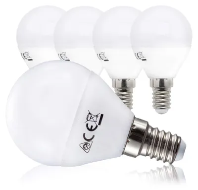 Produktbild von B.K.Licht - 5er Set LED Lampen mit warmweißer Lichtfarbe, E14 Fassung, 4,9 Watt,