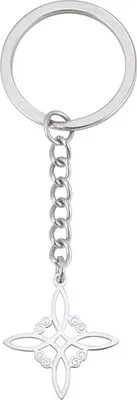 Produktbild von Eleganter Silber Schlüsselanhänger mit Stern KP33506