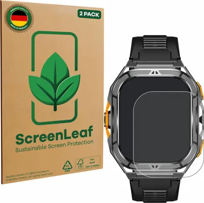 Produktbild von 2x ScreenLeaf Schutzfolie für Stahlgear Thor 3.0 nachhaltiger Displayschutz Display Schutz Folie Klar Transparent