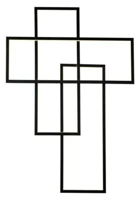 Produktbild von AZzardo Quadratus LED-Wandleuchte, dimmbar, schwarz, AZ2994, 80 W, 4080 lm, 3000 K, Schutzart IP20, 101 cm, schwarz