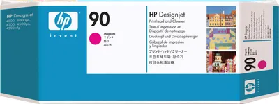 Obrázek produktu pro HP 90 Purpurová tisková hlava DesignJet a čistič tiskových hlav, Řada tiskáren HP DesignJet 4000/4500, Termotiskárna, Purpurová, C5056A, Singapur, 35,6 mm