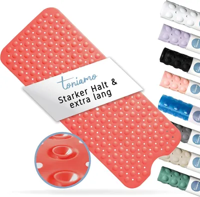 Zdjęcie produktu dla Mata antypoślizgowa, antybakteryjna, 100x40 cm, do łazienki i pod prysznic