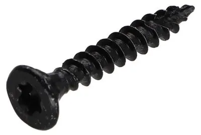 Produktbild von Spanplattenschrauben Senkkopfschraube T20 4x40 Mit Gewinde 24 Stahl schwarz verzinkt