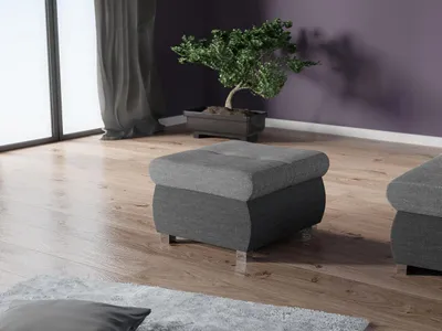 Image de Repose-pieds ABEL 1 – gris foncé / gris clair