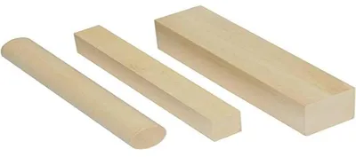 Productafbeelding van Houtsnijhout set, 3 stuks voor creatieve projecten