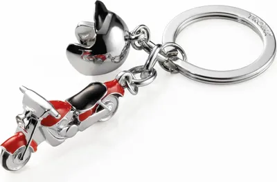 Produktbild von TROIKA KR13-23/RD, Schlüsselanhänger, Rot, Silber, Abbildung, 35 mm, 19 mm, 40 g
