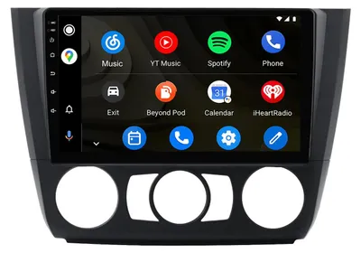 Obrázek produktu pro Android autorádio 9 palců 128 GB pro BMW řady 1 E81 E82 E87 E88 (2004–2013) s CarPlay & Android Auto navigací & Bluetooth