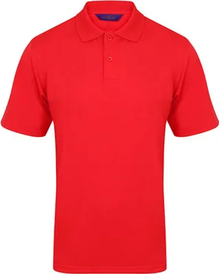 Produktbild von Henbury H475 | Herren Coolplus Wicking Polo Shirt / Mikro-Piqué - Farbe: Red - Größe: 3XL