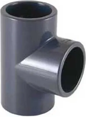 Produktbild von Cepex Pvc-t-stück Ø40 90º Mit Muffe Zum Kleben Grau  Grau One Size