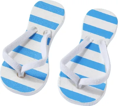 Produktbild von 2 paar Miniatur Flip Flop Figur Deko Urlaub baden schuhe