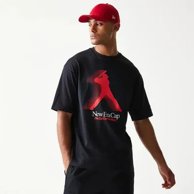 Produktbild von NEW ERA Baseball Player Graphic Oversized T-Shirt - Schwarz Schwarz XXL