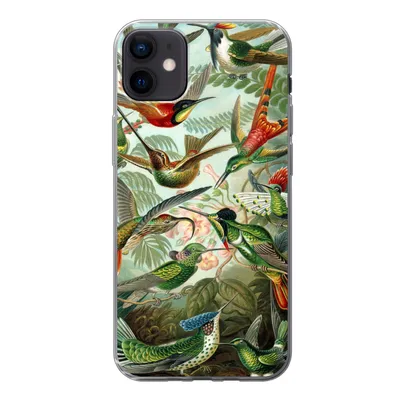 Produktbild von MuchoWow® Handyhülle Schutzhülle Hülle für iPhone 12 mini Trochilidae - Alte Meister - Kunst Silikon Softcase Handy Hülle - Bild