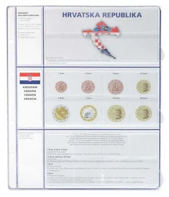 Produktbild von Vordruckblatt EURO COLLECTION: 3 Kursmünzensätze Kroatien