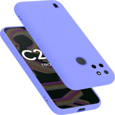 Produktbild von Cadorabo Schutzhülle für Realme C21Y / C25Y Hülle in Lila Handyhülle Case Cover TPU Etui