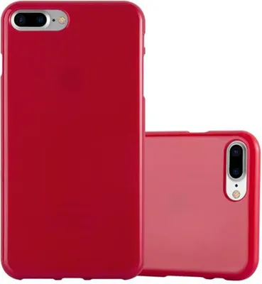Produktbild von Cadorabo Schutzhülle für Apple iPhone 7 PLUS / 7S PLUS / 8 PLUS Hülle in Rot TPU Etui Hülle Case Cover