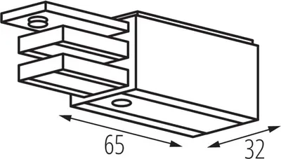 Obrázok produktu pre Priłącze prądowe do systemu TEAR N PCON R-B 33235 Kanlux
